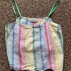 Womens medium Urban Outfitters multicolored cami crop top